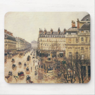 Tapis De Souris Place du Théâtre Français, Paris Pluie par Pissarr