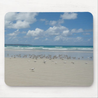 Tapis De Souris Plage avec mouettes