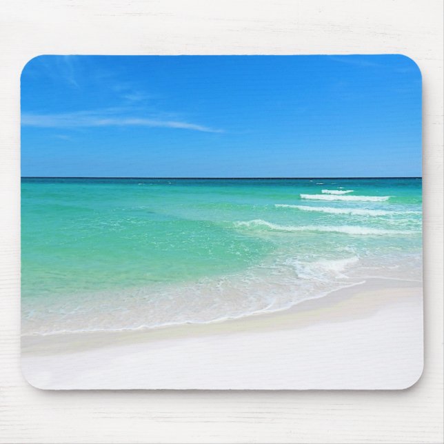 Tapis De Souris Plage blanche Mousepad (Devant)