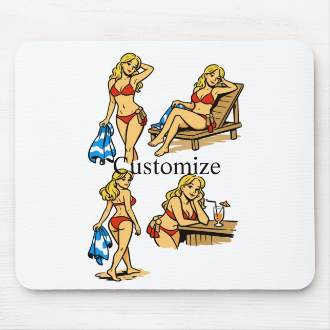 Tapis De Souris Plage de Bikini Time Thunder_Cove (Devant)