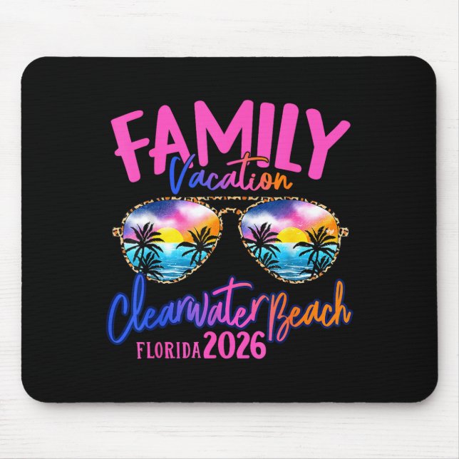 Tapis De Souris Plage de Clearwater Floride Vacances 2026 Fa assor (Devant)