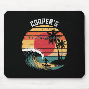 Tapis De Souris Plage de Cooper's Beach Southampton Surfing 