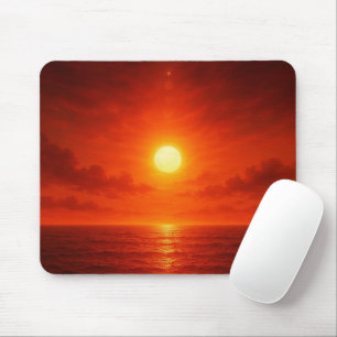 Tapis De Souris Plage de coucher de soleil personnalisée