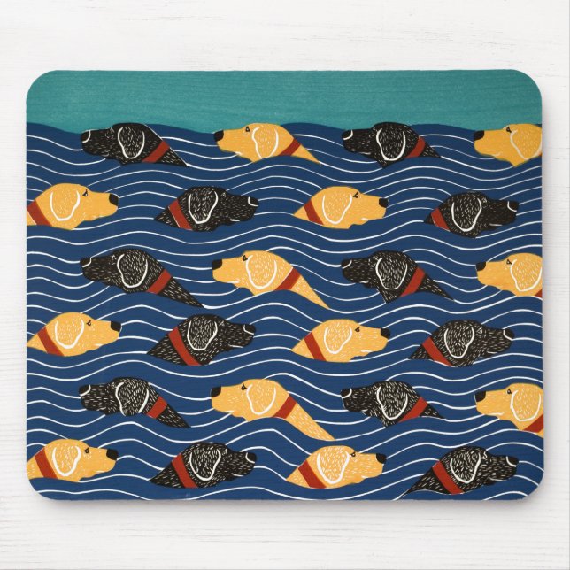Tapis De Souris Plage de fête de la souris - Stephen Huneck (Devant)
