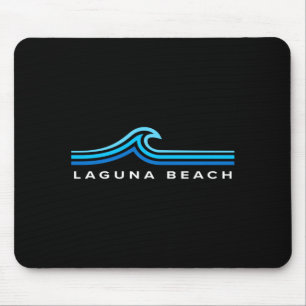 Tapis De Souris plage de Laguna ca vagues vintage hommes femmes ga