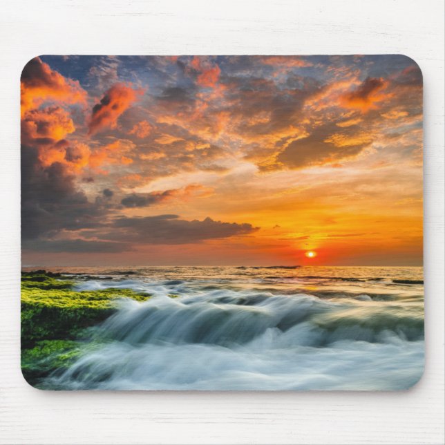 Tapis De Souris Plage de Manyar au lever de soleil (Devant)