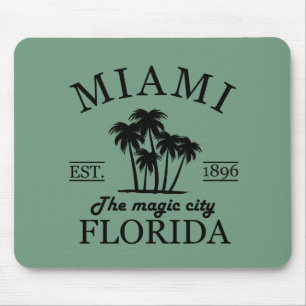 Tapis De Souris Plage de Miami City en Floride