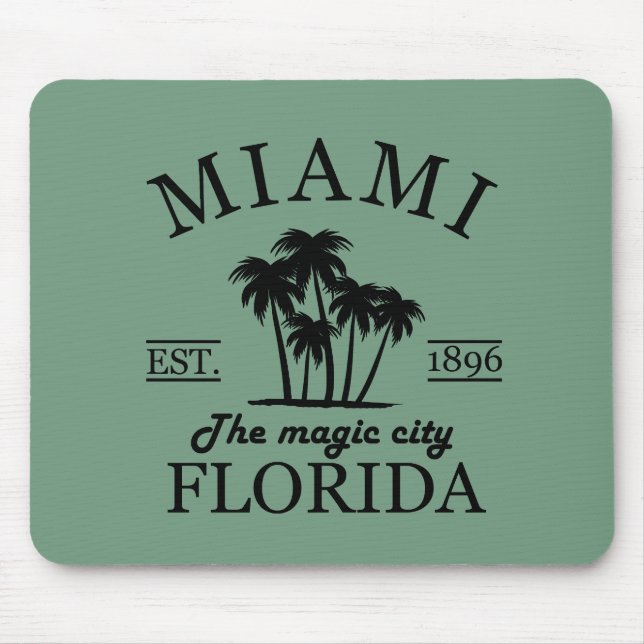 Tapis De Souris Plage de Miami City en Floride (Devant)