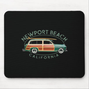 Tapis De Souris Plage de Newport Beach Californie Surf vintage