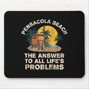 Tapis De Souris Plage de Pensacola Réponse à tous les problèmes de