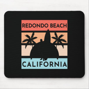 Tapis De Souris Plage de Redondo Californie Surf Vacances d'été Vi
