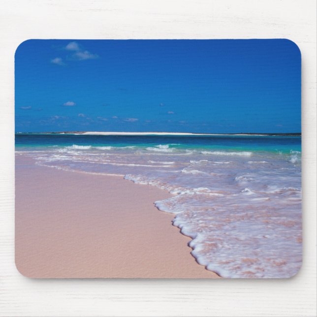 Tapis De Souris Plage de sable rose à Conch Bay, Cat Island, (Devant)