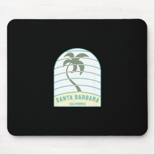 Tapis De Souris Plage de Santa Barbara Californie Palmier Ca Vacan