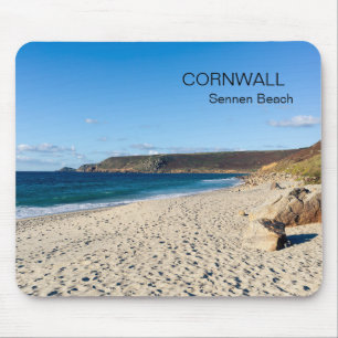 Tapis De Souris Plage de Sennen Cornwall Angleterre