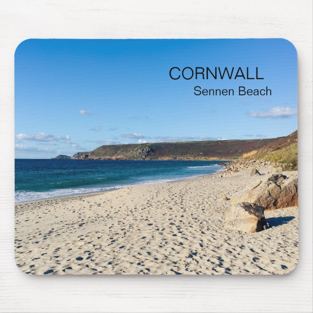 Tapis De Souris Plage de Sennen Cornwall Angleterre  (Devant)