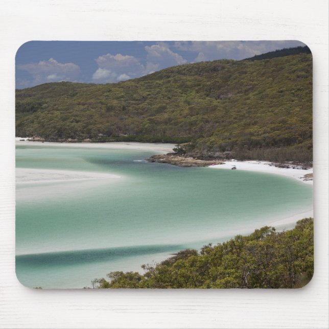Tapis De Souris Plage de Whitehaven, Hill Inlet, Tounge Point, (Devant)