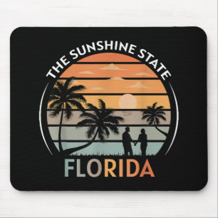 Tapis De Souris Plage d'été de Floride coucher de soleil Vintage