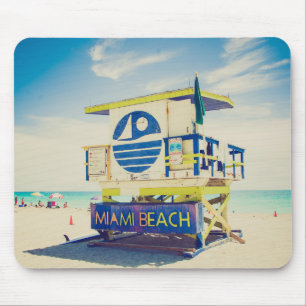 Tapis De Souris Plage du sud de la tour de maître nageur, Miami