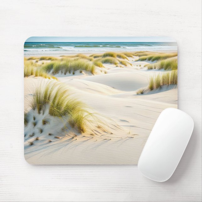 Tapis De Souris Plage Dune Gris (Avec souris)