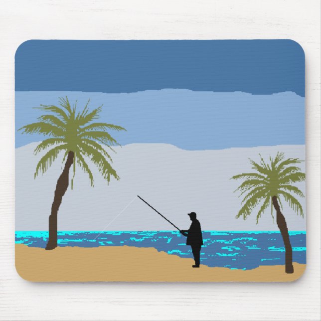 Tapis De Souris Plage Fisher Mousepad (Devant)