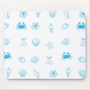 Tapis De Souris Plage grecque minimaliste