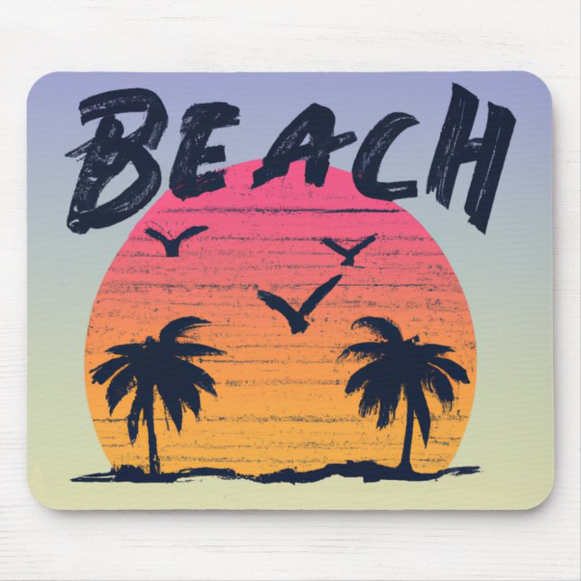Tapis De Souris Plage/littoral/tropical/hawaïen (Devant)
