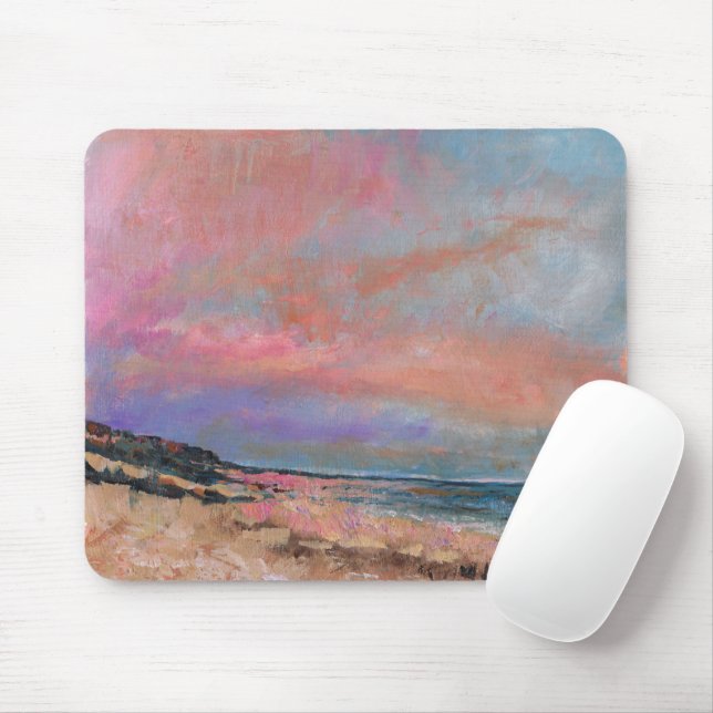 Tapis De Souris Plage Paysage Beaux Art Plage peinture (Avec souris)