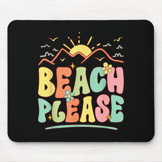 Tapis De Souris Plage s'il vous plaît  (Devant)