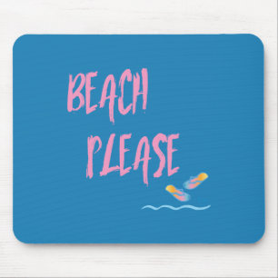 Tapis De Souris Plage S'Il Vous Plaît Style Tropical Été Graphique