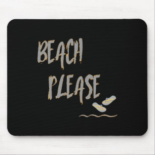 Tapis De Souris Plage S'Il Vous Plaît Style Tropical Été Graphique