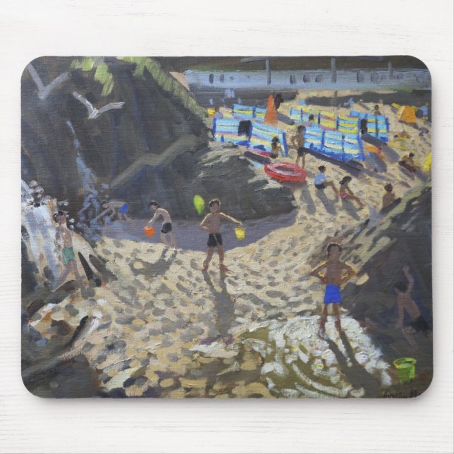 Tapis De Souris Plage St Ives de Porthmeor de cascade (Devant)