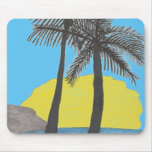 Tapis De Souris Plage Sunrise Scene Pad