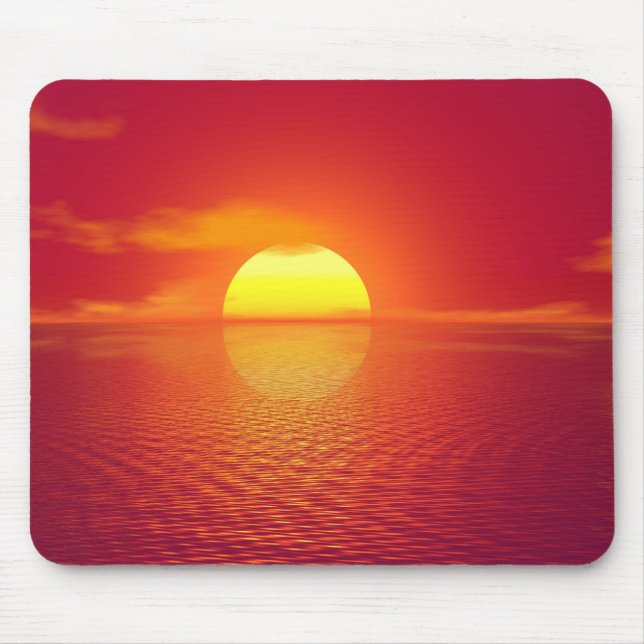 Tapis De Souris Plage Sunset personnalisée (Devant)