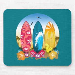 Tapis De Souris Plage Surboard