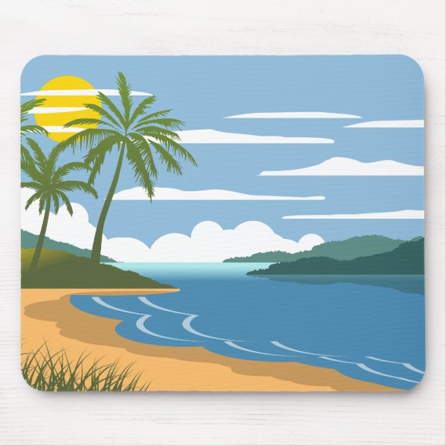 Tapis De Souris plage sympa (Devant)