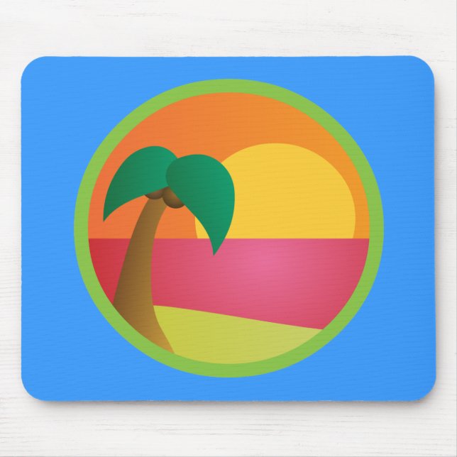 Tapis De Souris Plage tropicale (Devant)