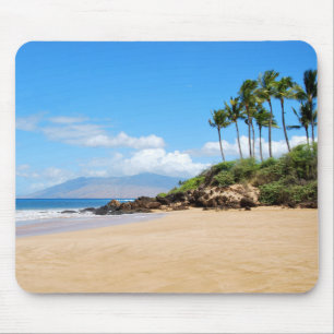 Tapis De Souris Plage tropicale de Wailea, Maui Hawaii