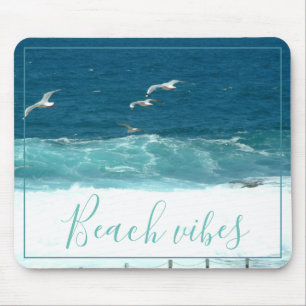Tapis De Souris Plage Vibes Ocean Waves Pad