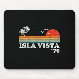 Tapis De Souris Plage vintage Isla Vista Californie Surf rétro