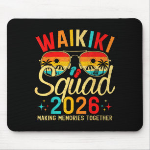 Tapis De Souris plage Waikiki hawaii vacances d'été voyage en fami