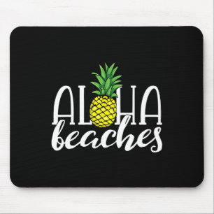 Tapis De Souris Plages Aloha Fête de Bachelorette Hawaïenne Ananas
