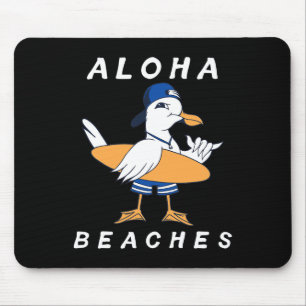 Tapis De Souris Plages d'Aloha Funny Plage de famille de moules de