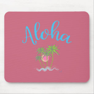 Tapis De Souris Plages d'Aloha Style hawaïen Été Tropical