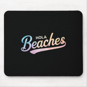 Tapis De Souris Plages de Tie Dye Hola Plage Funny Vacances été