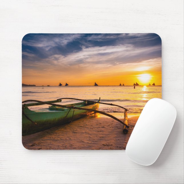 Tapis De Souris Plages tropicales | Boracay's White Beach (Avec souris)