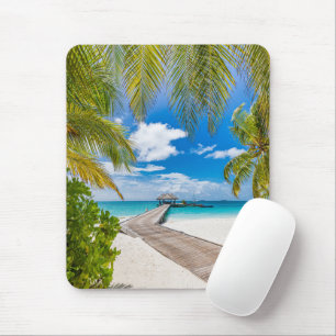 Tapis De Souris Plages tropicales   Jetty en bois des Maldives