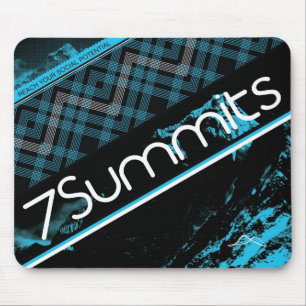 Tapis De Souris plaid du bleu 7Summits