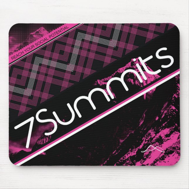 Tapis De Souris plaid du magenta 7Summits (Devant)