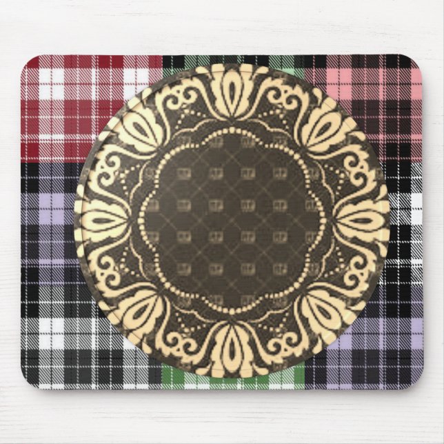 Tapis De Souris Plaid Mousepad (Devant)