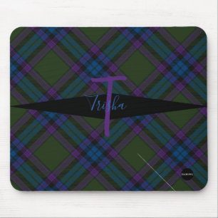 Tapis De Souris Plaid Mousepad - HAMbyWG - Olive, violet